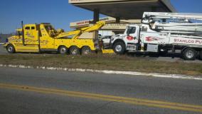 Service vehicle for All About Towing & Hauling